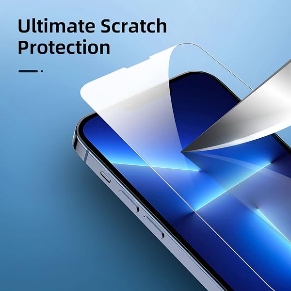 NEW’C 4 PACK, 2 PACK FOR IPHONE 13 PRO MAX SCREEN PROTECTOR + 2 PACK CAMERA LENS PROTECTOR, SENSOR PROTECTION,CASE FRIENDLY TEMPERED GLASS FILM