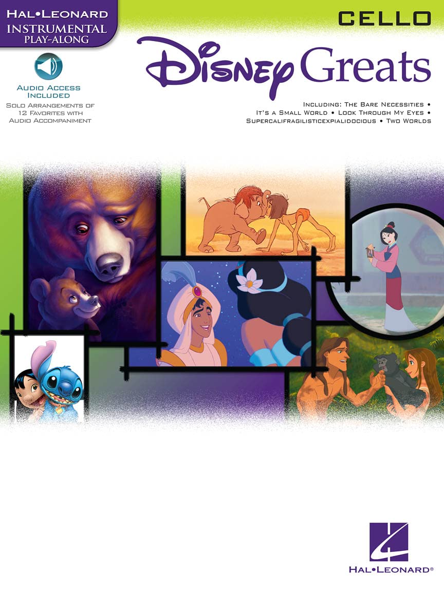 Disney Greats: Cello - Sheet Music, Online Audio (Includes Online Access Code)