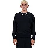 New Balance Men's Athletics French Terry Crew, Black, XX-Large