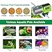 PETRIP Automatic Fish Feeder Programmable Moisture-Proof Electric Auto Fish Food for Aquarium Fish Tank Timer Accessories Beta Fish Food Vacation Feeders & Weekend Turtle Food Dispenser