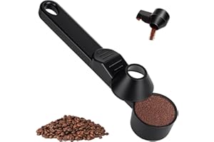 Zheigaoxea 1 Pack Coffee Scoop & Funnel for Reusable K Cup Refillable Coffee Pods,2 Tablespoon Coffee Measuring Scooper with 