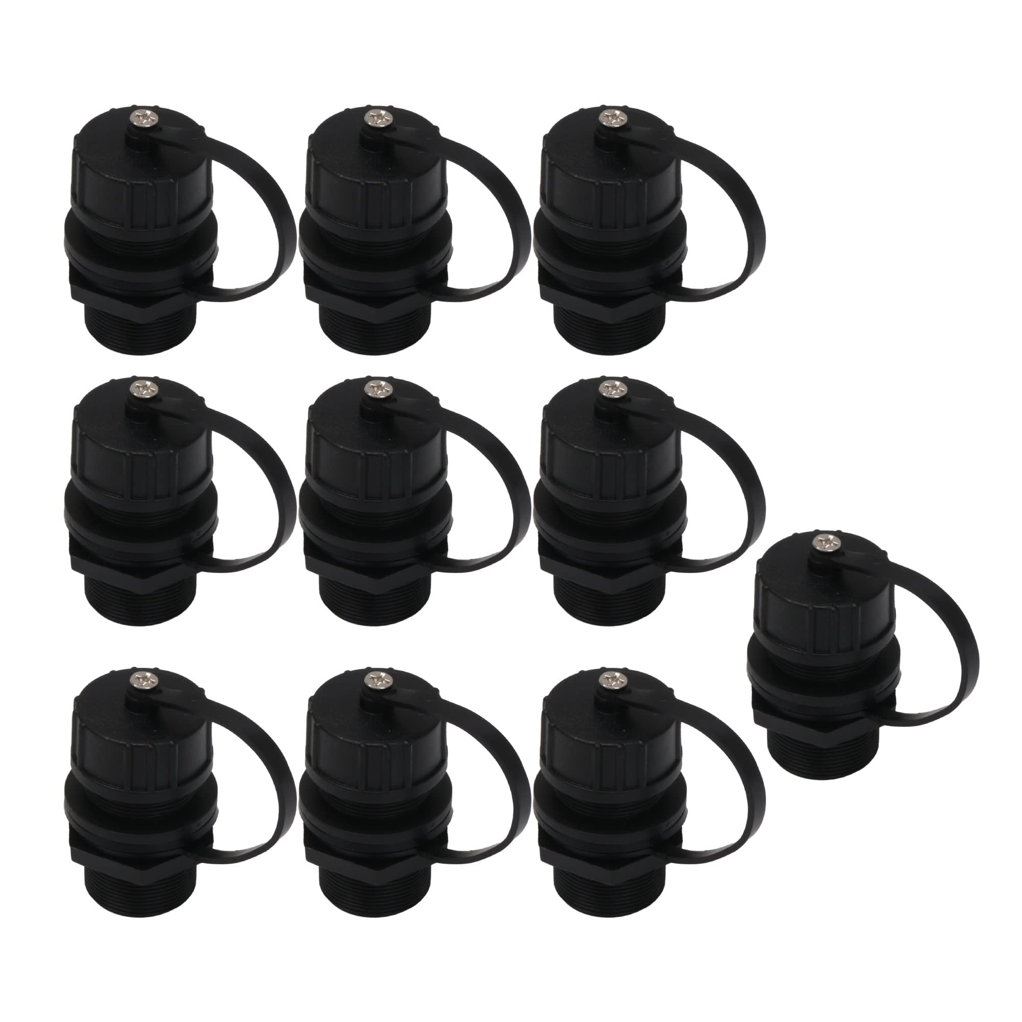 Mxfans RJ45 Panel Mounting Connector Ethernet M20 Inch Thread AP for Standard Pack of 10