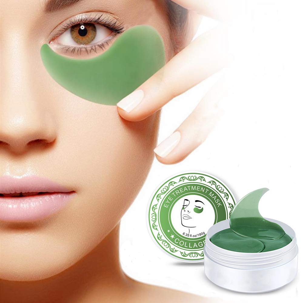 Collagen Eye Mask, POSTA 60 PCS Under Eye Treatment Gels Eye Patches, With Anti-Aging Hyaluronic Acid For Moisturizing & Reducing Dark Circles Puffiness Wrinkles Fine Lines : Beauty