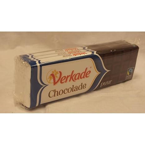 Verkade Schokoladen Tafel Fair Traid Puur 3 X 180g Dunkle