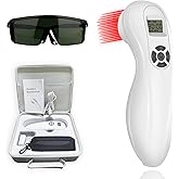 Handheld Powerful Cold Red Light Device for Joint and Muscles Reliefwith LED Display, Near Infrared Light Machine Multi-Speed Regulation with Pulse Function(808nm&650nm)