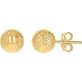 14Kt Yellow Gold Womens 8mm Ball Stud Earrings