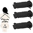BDSM Bondage Rope Sex Restraints Adult Toys SM Starter Set for Women Men Couples 32 Feet/10m, 3 Pack (Black)