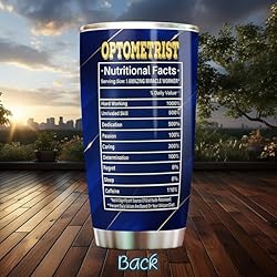 MONIZILUCKY Optometrist Tumbler Stainless Steel