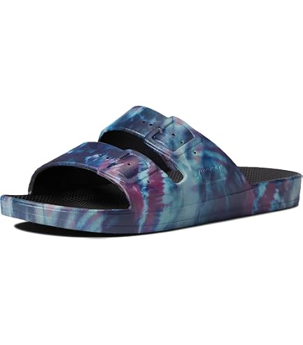 Amazon.com | Freedom Moses Women's Moses Two Band Slides, Zebra