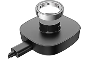 VOVELF Compatible with Oura Ring 4 Charger,Fast Charging Dock and USB-C Cable - Oura Ring 4 Must-Haves for Users (Black, Size 9)