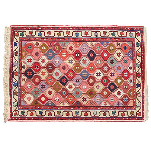 4 9" x 3 5" hand knotted classic wool area rug, floor h…