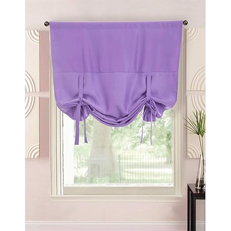 Buy Pinshang Stylish Simple Fabric Art Roman Curtain For Living