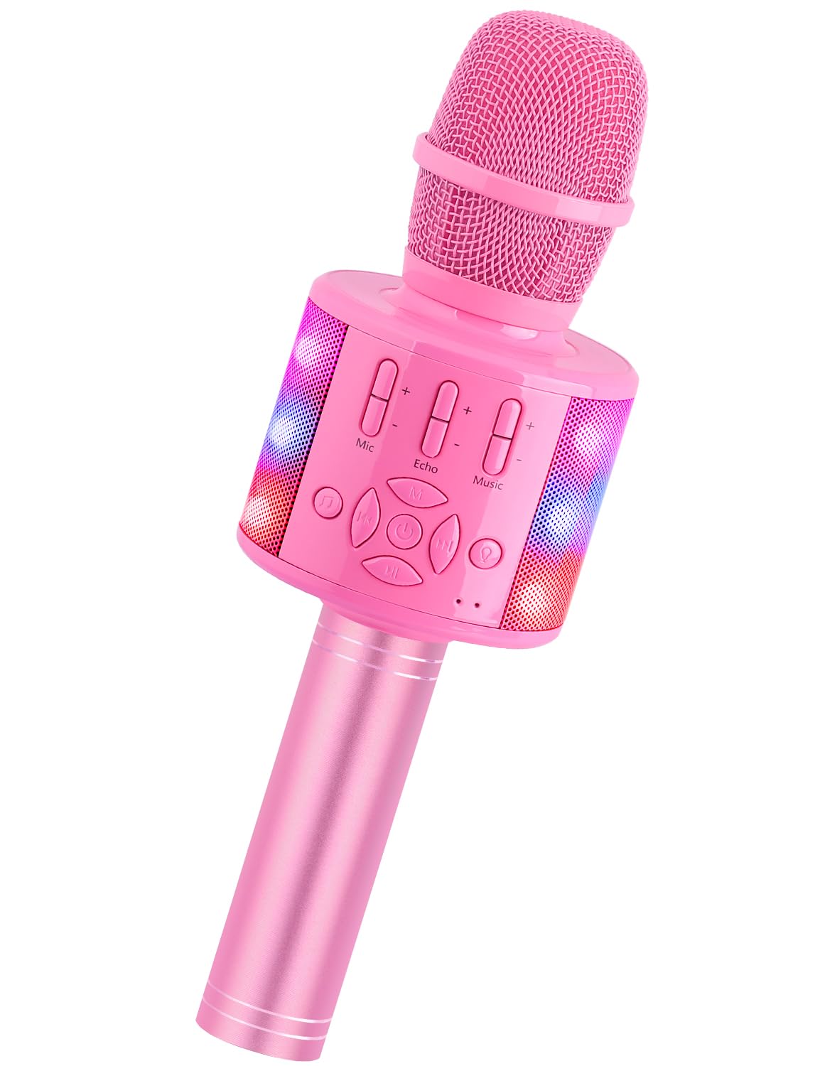 Photo 1 of Amazmic Toys for Girls, Kids Karaoke Microphone Toddler Microphone for Kids with Lights, Birthday Gift for Girls, Boys Toy Age 3 4 5 6 7 8 9 10-14+(Pinkcolor)