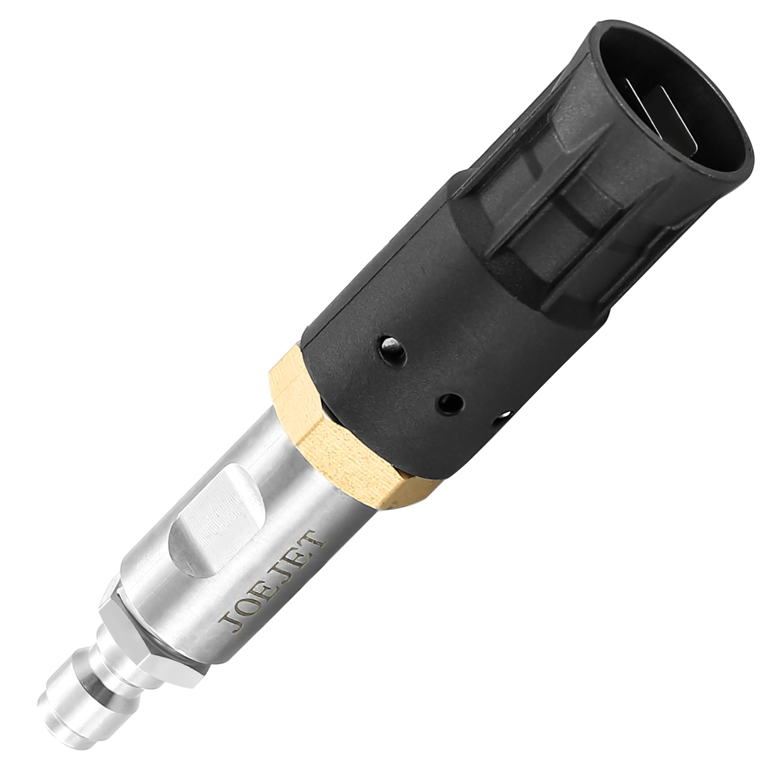Photo 1 of JOEJET Downstream Soft Wash Nozzle, Adjustable 0-60° Twist Nozzle with 1/4 Inch Quick Connect, 2-3 GPM