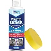 Plastic Trim Restorer with Applicator for Car Interior & Exterior | Long Lasting UV Protection to Restore & Prevent Fading, Cracking on Faded Bumpers, Vinyl, Rubber Trim - 5oz/150ml