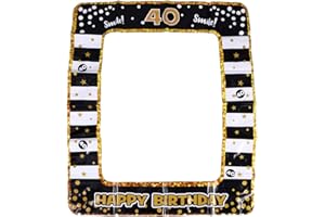 ibasenice Inflatable Birthday Photo Frame 40 Years Old Pvc Party Photo Props for 40th Birthday Party Supplies