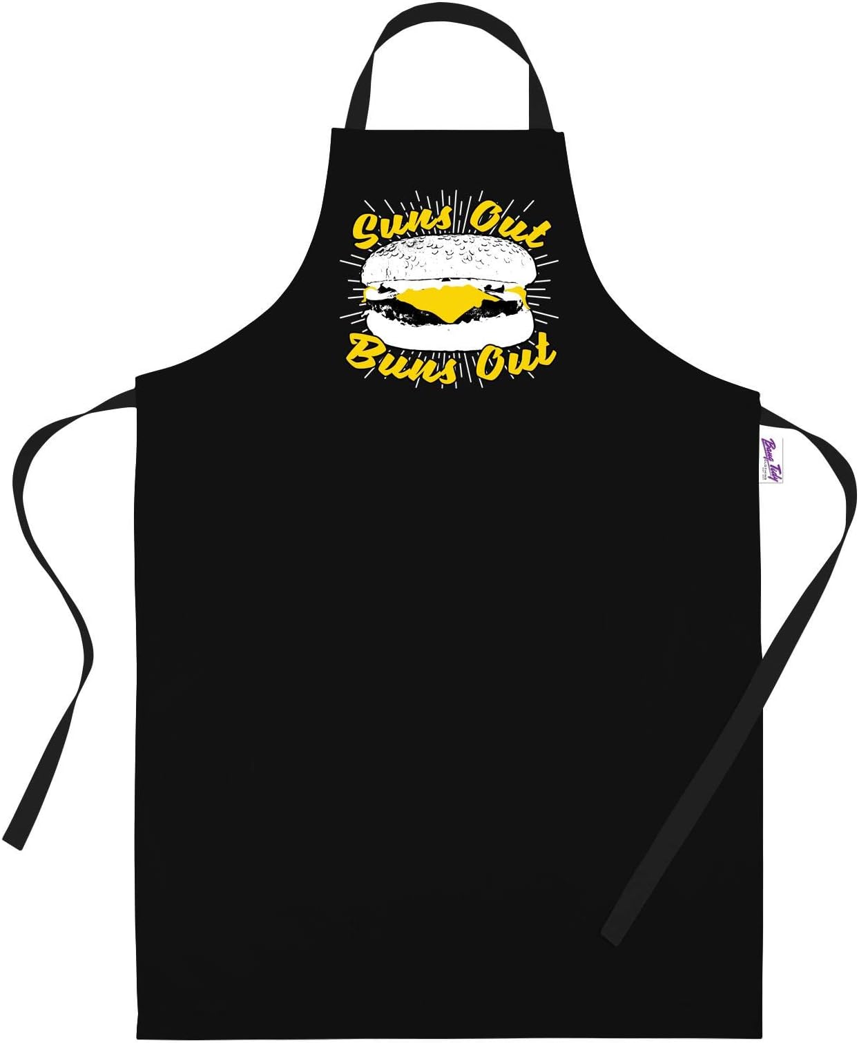 Funny BBQ Apron Novelty Aprons Cooking Gifts for Men Suns Out Buns Out