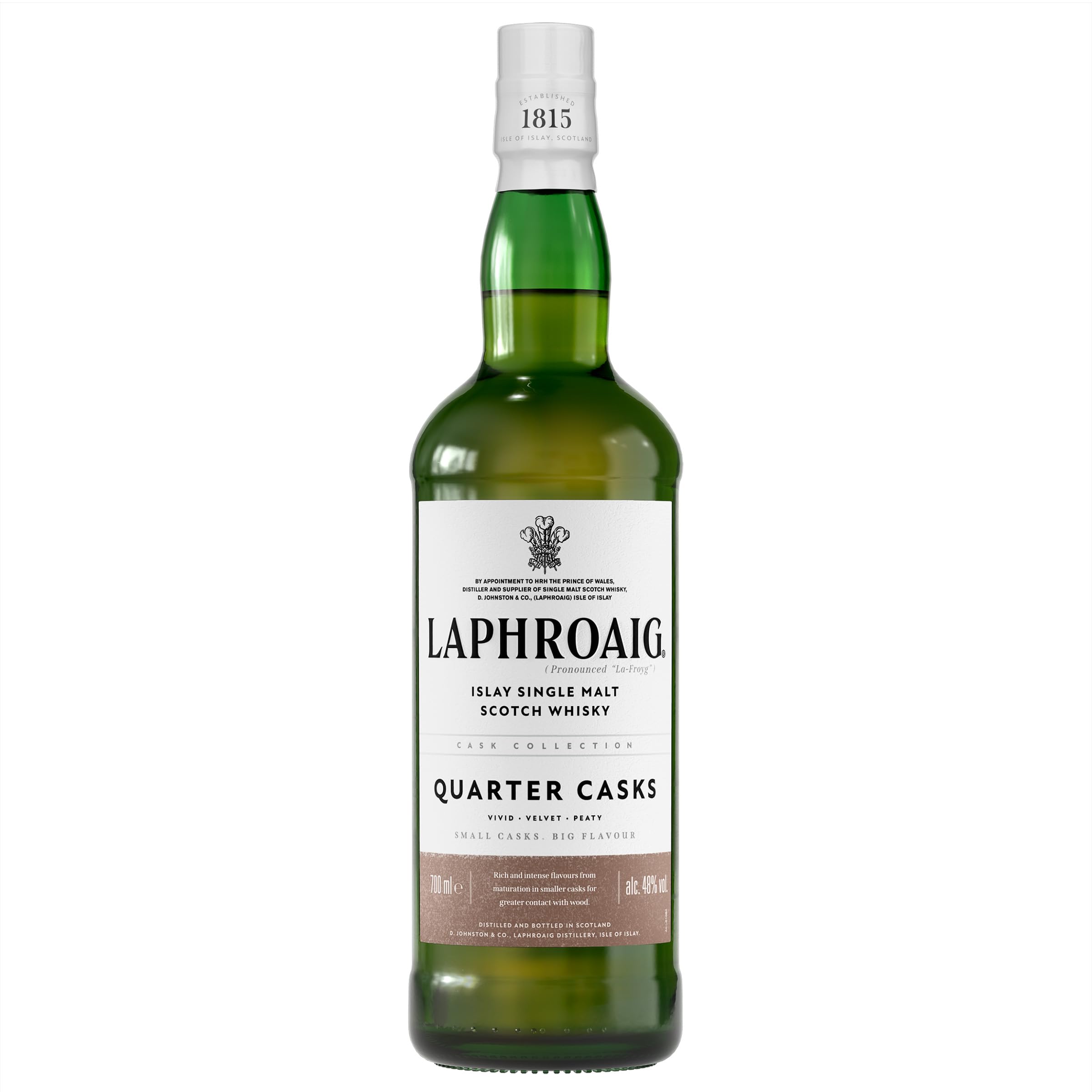Laphroaig Quarter Cask | Islay Single Malt Scotch Whisky | mit Geschenkverpackung | in Quarter Casks gereift | 48% Vol | 700ml Einzelflasche 2