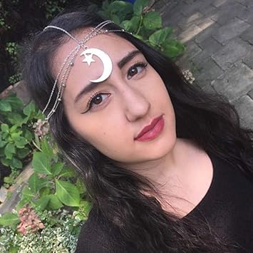 Amazon Com Canb Bohemian Moon Star Head Chain Pendant Bridal