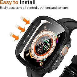HANKN 2 Pack Hard Matte Case 49mm for Apple Watch