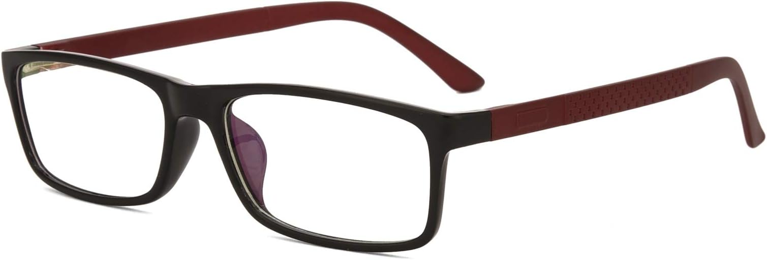 Royal Son Rectangle Spectacle Frame For Men and Women (RS08940ER|52|Transparent Lens)