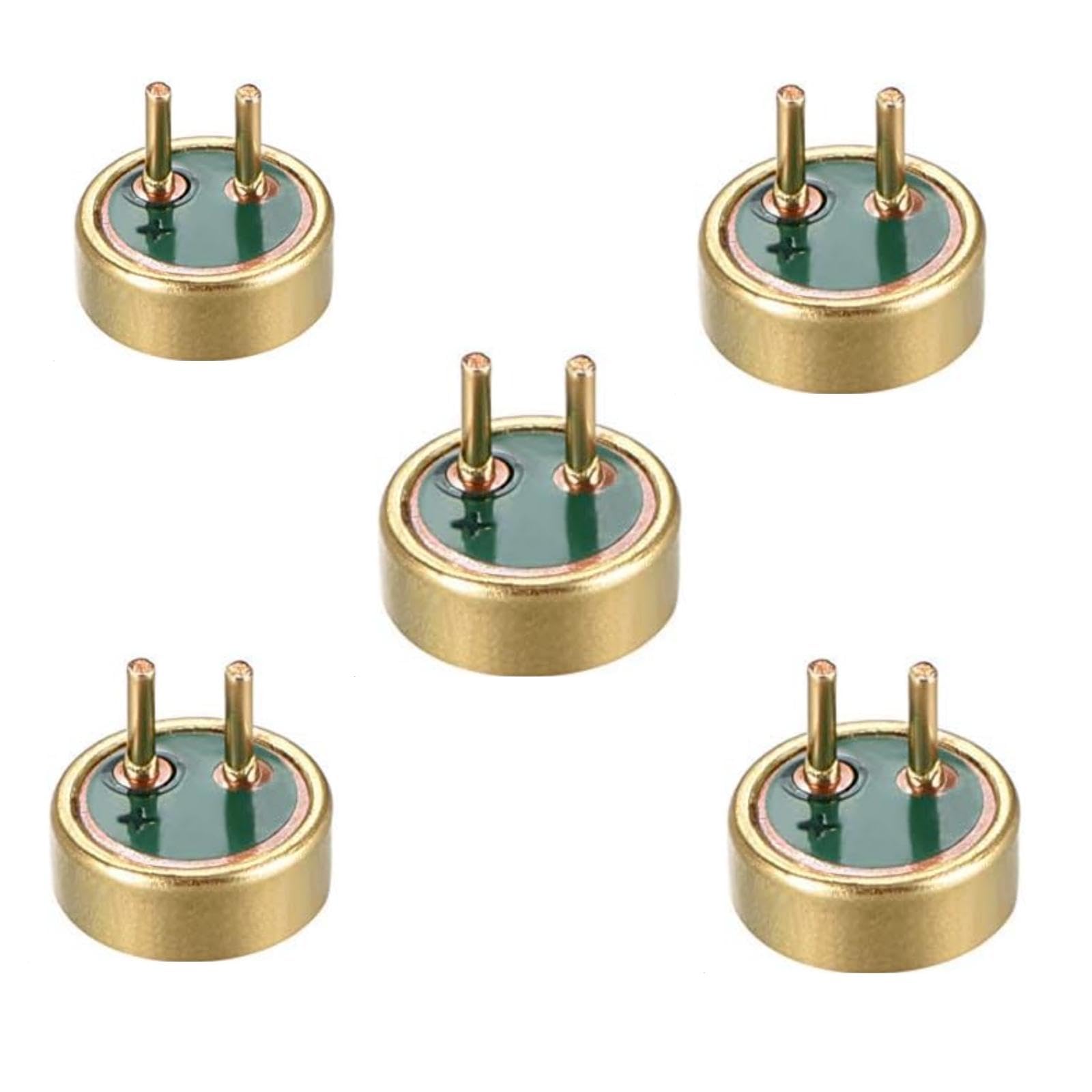 SquarezhenBo 5Pcs 4015 42dB Electret Microphone 4mm x 1.5mm Cylindrical Condenser Mic with Pin Condenser Microphones and Accessories for PCB