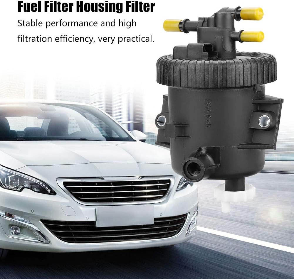 Fuel Filter Housing, KIMISS Fuel Filter Housing And Filter for XSARA PICASSO 2.0 HDi,206 306 307 806 2.0 HDi(Black) - Image 3