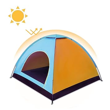 Style Eva Person Portable Pop Up Beach Tent Anti-UV Sun Shade Cabin Outdoor Camping for 3 ~ Persons (Multi Color)