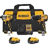 DEWALT 20V MAX 2-Tool Hammer Drill and Impact Combo Kit (DCK203P2)