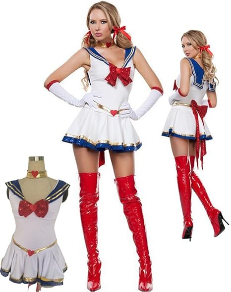 Amazon ひなたコスプレ専門店 セーラームーン 風 美少女戦士変身 コスプレ衣装 演出舞台服 クリスマスパーティー変装 イベント ハロウィン仮装 Sサイズ コスプレ 仮装 通販