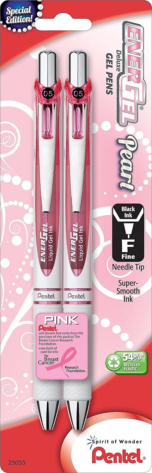 Photo 1 of Pentel 163812 EnerGel Pearl Deluxe RTX Retractable Liquid Gel Pen Fine Point