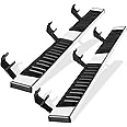 6" Running Boards Compatible with 2015-2025 F-150 Crew Cab and 2017-2025 F-250 F-350 F-450 F-550 Super Crew Cab - Side Step Rails Nerf Bars (Mirror Stainless Steel, 4 Full Size Doors, Chrome)