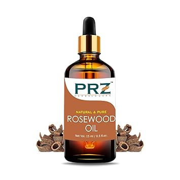 PRZ Rosewood Essential Oil (15ML) - Pure Natural & Therapeutic Grade Oil For Aromatherapy, Skin Care & Hair Care
