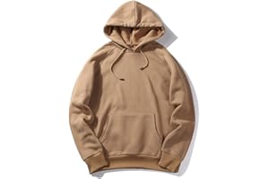 NREALY New Men'S Fall Casual Solid Hip Pop Loose Fit Fleece Long Sleeve Hoodie Top Blouse 2023 Fleece Hoodies For Men