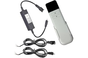 SZAWINLI AWINLI Linear Actuator Controller,2.4GHz Wireless Remote Control Switch DC24V Instantaneous Switch Forward/Backward,with 2 Cable Kits,Suitable for Actuators,Electric Sofas,Doors,Elevators