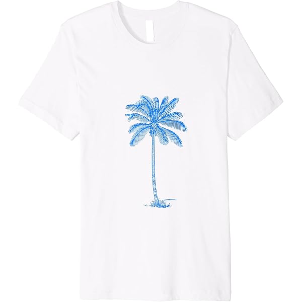 Amazon.com: Blue Palm Tree Pullover Hoodie : Clothing, Shoes