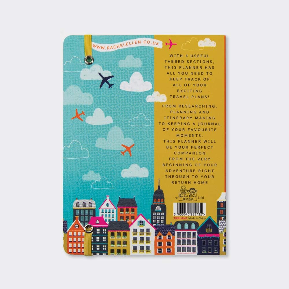 Soft Covered Travel Planner & Journal with 4 Tabbed Sections and So The Adventure Begins, Black, FLOWER - Image 3