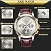 Mens Business Quartz Watches with Brown Leather Strap Analog Waterproof Casual Classic Dress Wristwatch ¡­