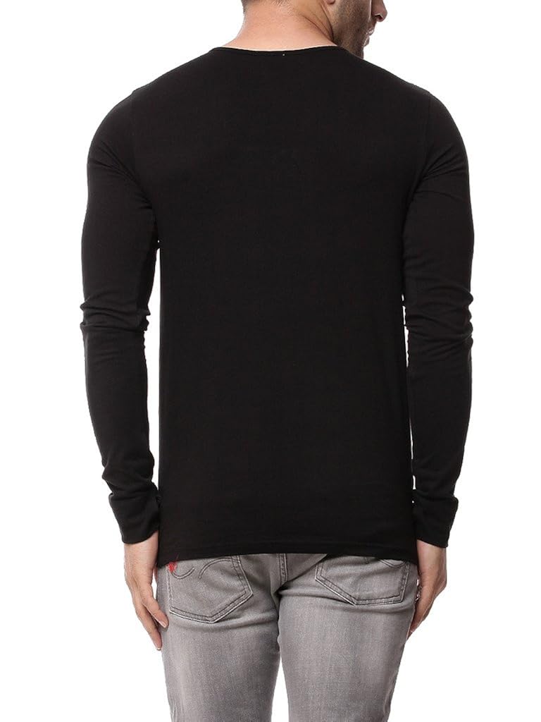 gritstones black full sleeve round neck t shirt gsfstsht1282blk