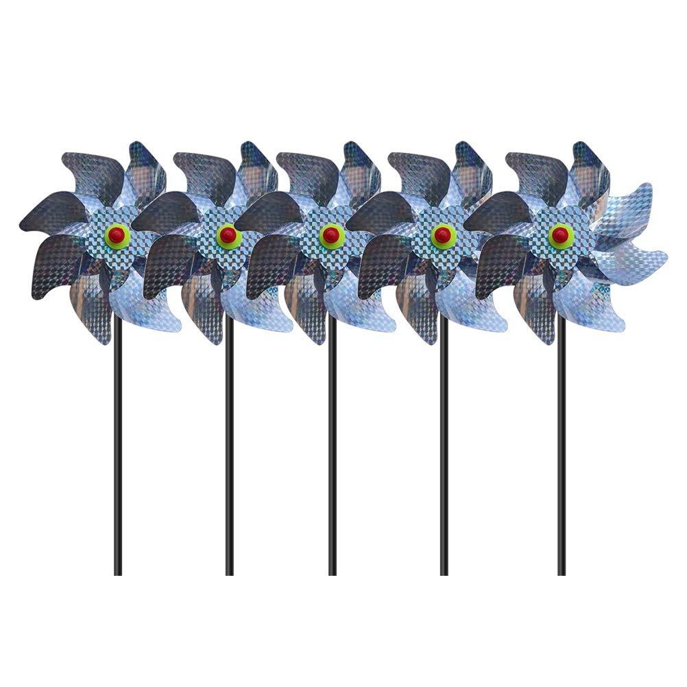 Phayee Bird control, windmill reflector, bird scare reflective, bird control for bird control Garden decoration for balcony garden, protect garden, orchard, courtyard, roof