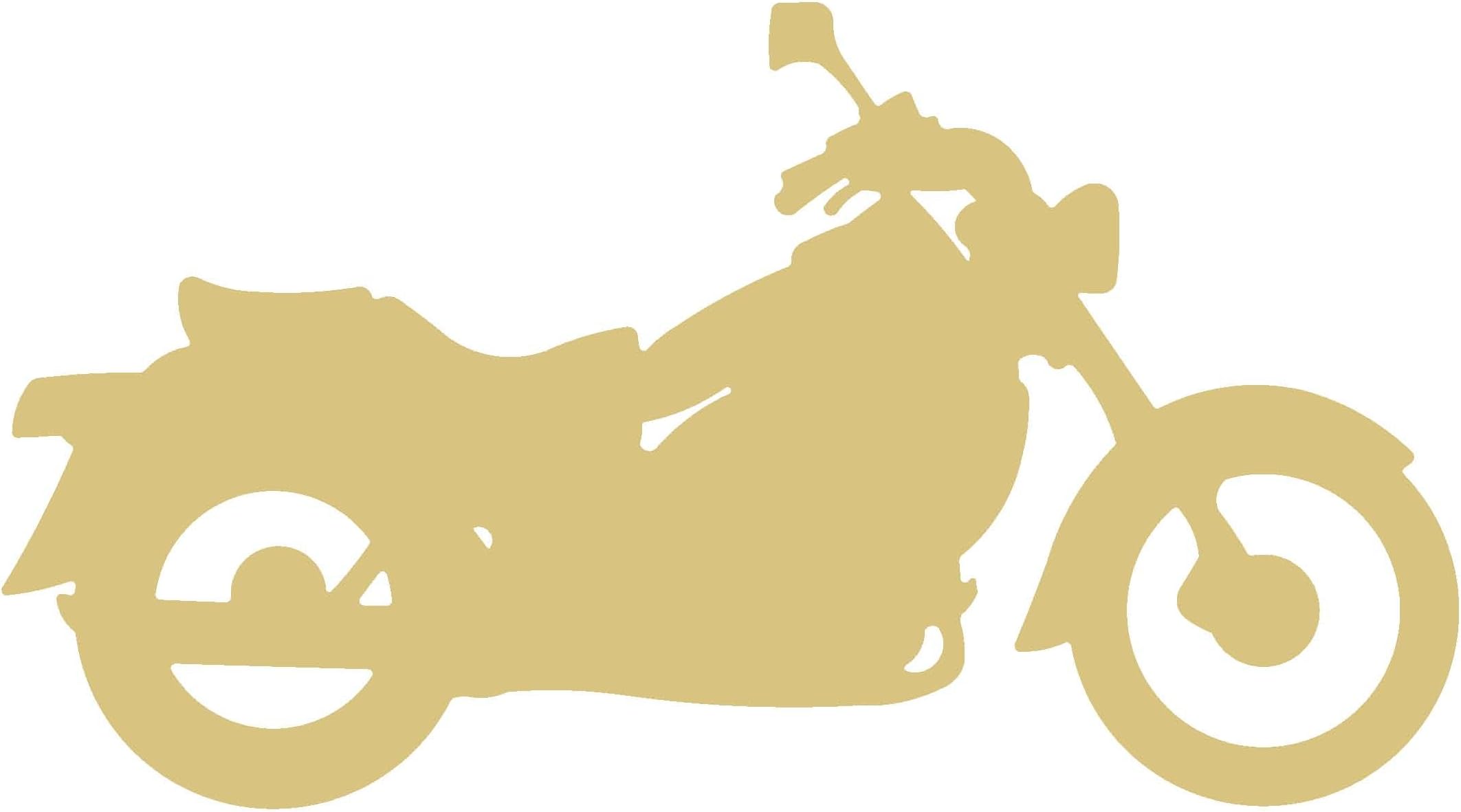 Motorcycle Style 1 Unfinished MDF Wood Cutout Variety of Sizes USA Made Decor (6")