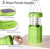Mesqool Solar Camping Lantern Ultra Bright Collapsible Hand Crank LED view 2