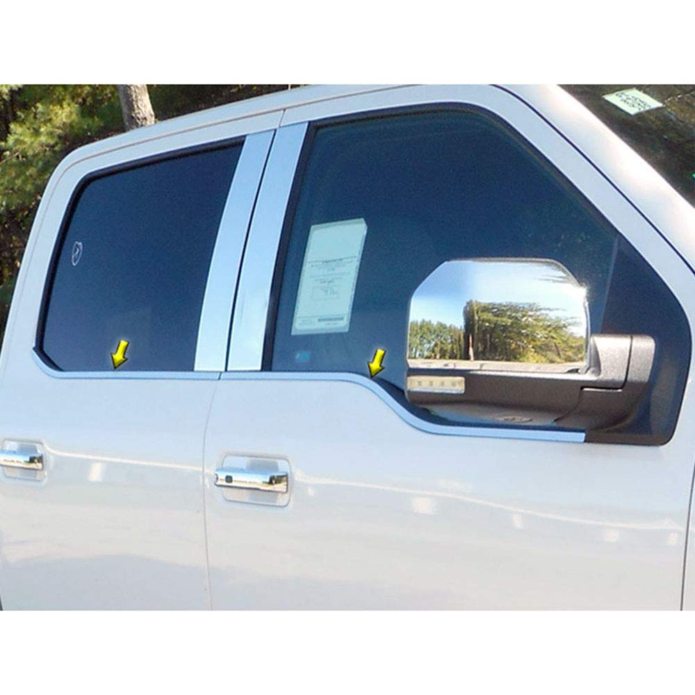 Polished Window Sill Trim Set fit for 20152018 Ford F150 Polished Window Sill Trim Set fit for 20152018 Ford F150