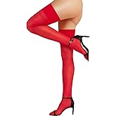 RSLOVE Women's Thigh High Stockings - Sheer Antiskid Silicone Pantyhose Sexy Stay Up Nylon Tights Lingerie for Women
