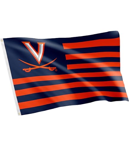 University Of Virginia Gartenflagge - Offiziell Lizenziert, Doppelseitig, 100% Polyester