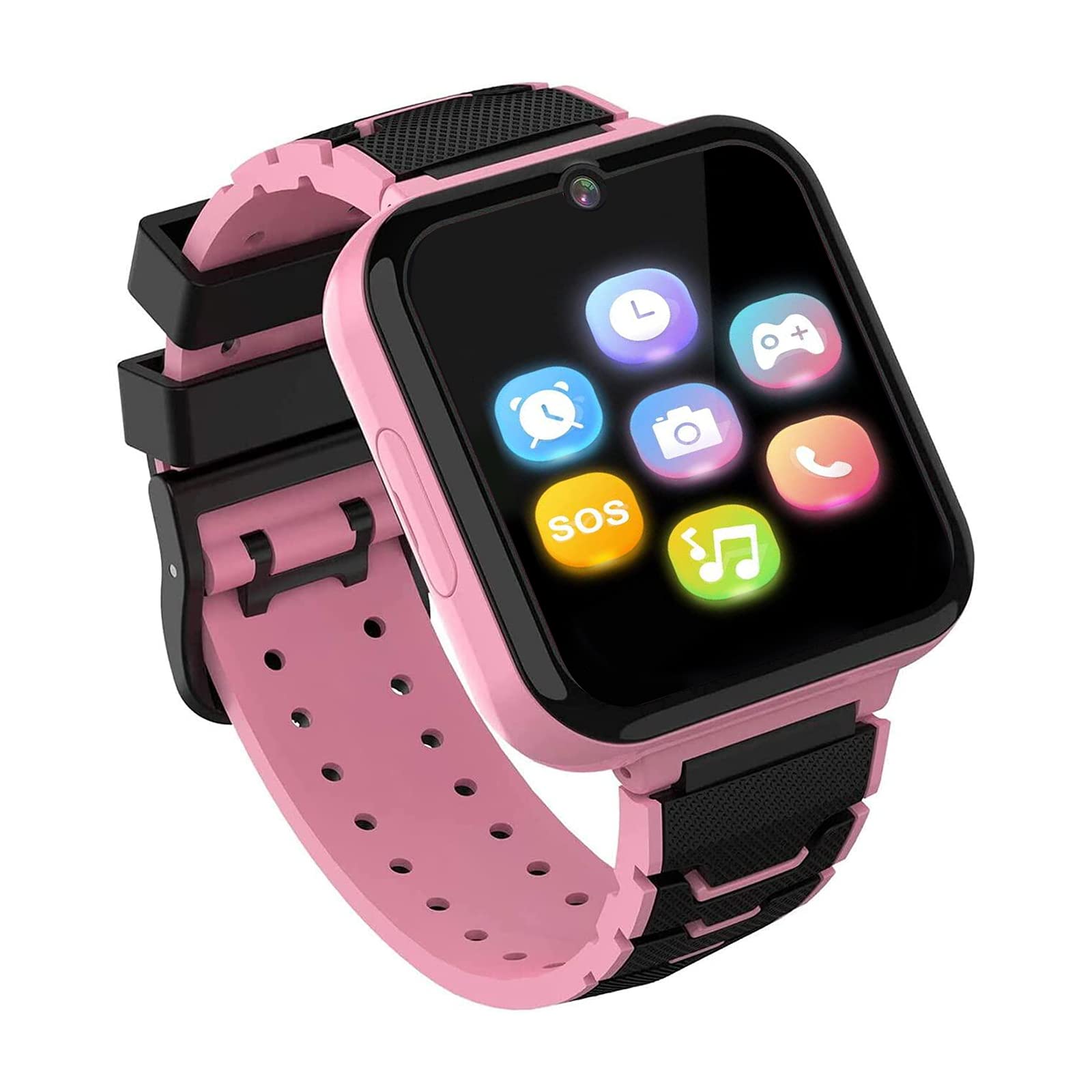 Smart Watch for Kids, Kids Smartwatch Phone for Boys Girls with 16 Games, HD Touch Screen Music Player SOS Two-Way Call Flashlight Calculator Recorder Alarm Clock, Christmas Birthday Gifts for 4-12Y