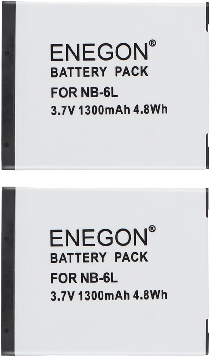 ENEGON NB-6L NB-6LH Battery and CB-2LY Rapid Charger for Canon PowerShot SX500 IS, SX510 HS, SX520 HS, SX530 HS, SX700 HS - Image 4