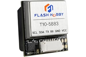 F FLASH HOBBY T10-5583 GPS Module with QMC5883L Compass/GPS Active Antenna Support GPS BDS Galileo SBAS QZSS for Arduino Flight Controller RC Plane FPV Quadcopter & Drone