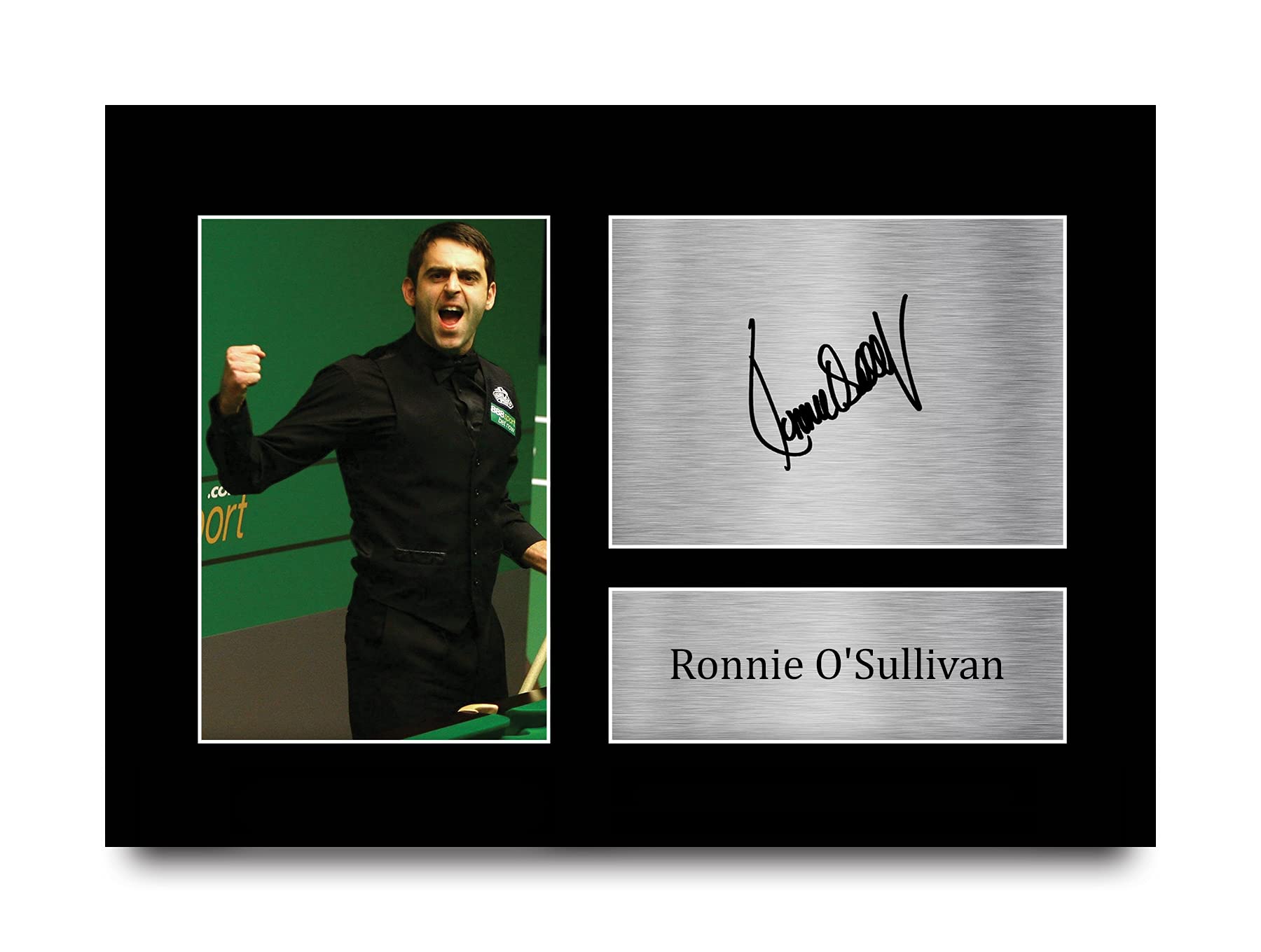 HWC Trading Ronnie O'Sullivan Gift Signed A4 Printed Autograph Snooker Gifts Photo Display — image 1