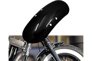 HDBUBALUS Motorcycle Short Front Fender Mudguard Fit for Harley Sportster Forty Eight XL1200X 2010-2017 Gloss Black